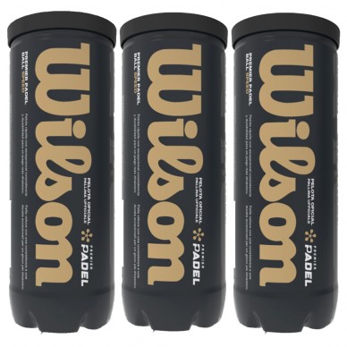 Pack 3 tubo palline Wilson Premier Padel Speed x 3