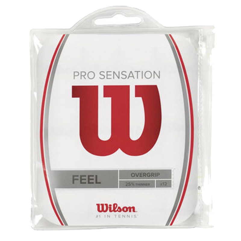 overgrips Wilson Feel 12PK bianco overgrips Wilson Feel 12PK bianco