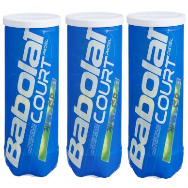 Pack 3 tubo palline Babolat Court X3