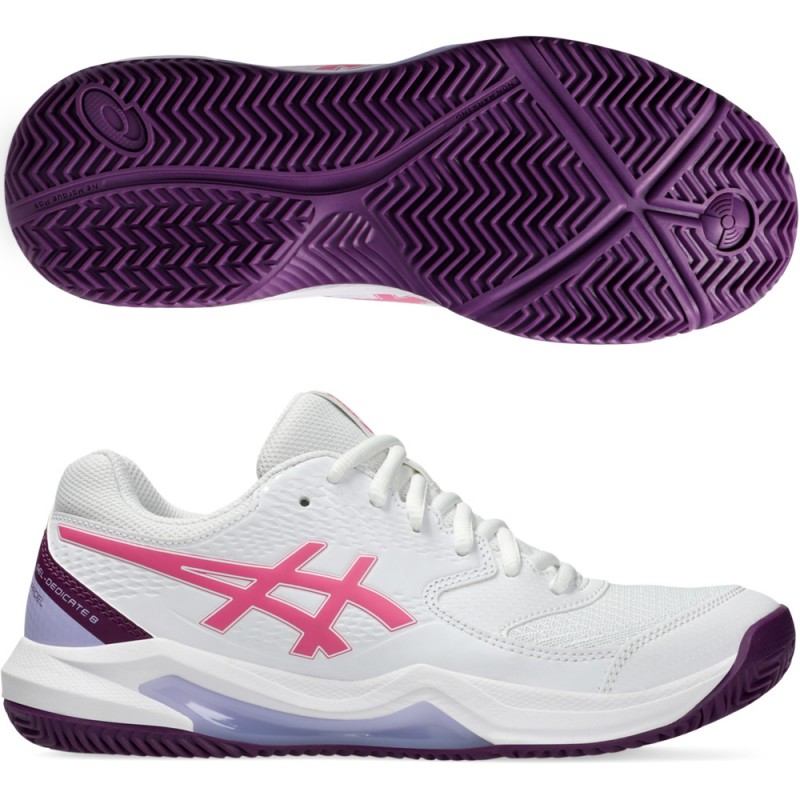 scarpe Asics Gel Dedicate 8 Padel white dragon fruit 2024 scarpe Asics Gel Dedicate 8 Padel white dragon fruit 2024
