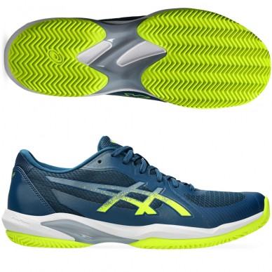 Scarpe Asics Solution Swift FF 2 Clay blu mako giallo sicurezza 2024