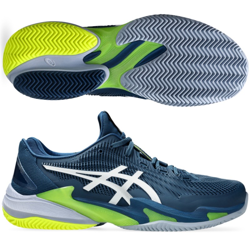 scarpe Asics Court FF 3 Clay mako blue white 2024 scarpe Asics Court FF 3 Clay mako blue white 2024