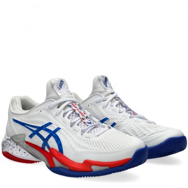 scarpe Asics Court FF 3 Novak Clay white blue 2024