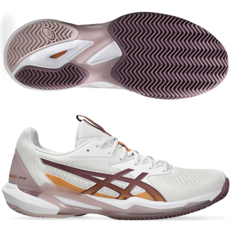 scarpe Asics Solution Speed FF 3 Clay white dusty mauve 2024 scarpe Asics Solution Speed FF 3 Clay white dusty mauve 2024