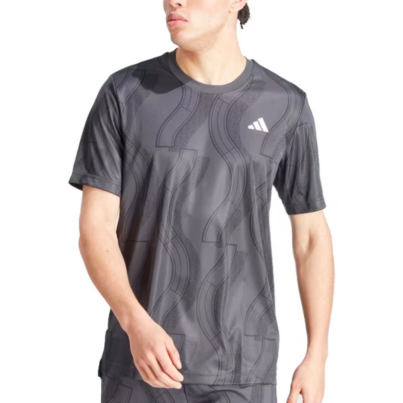 maglietta Adidas Club Graph carbon nero maglietta Adidas Club Graph carbon nero