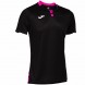 maglietta Joma Ranking nero e rosa fluo