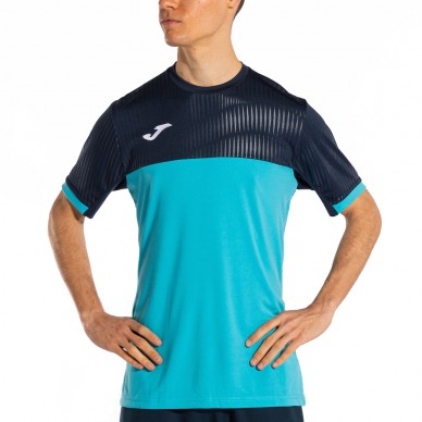 maglietta Joma Montreal turchese fluo marino