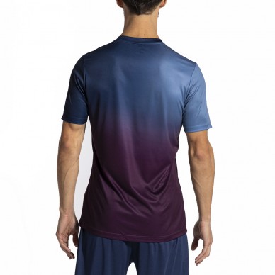 maglietta Joma Pro Team blu navy e celeste