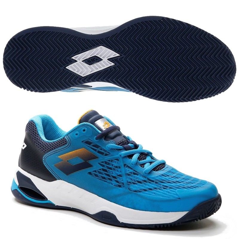 scarpe Lotto Mirage 100 Clay ocean blue 2024 scarpe Lotto Mirage 100 Clay ocean blue 2024