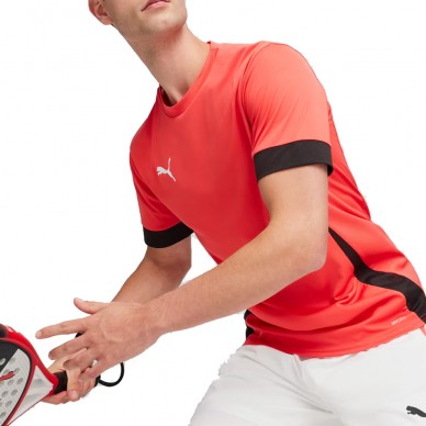 Maglietta Puma Individual Padel Tee rossa