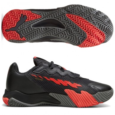 Scarpe Puma Nova Elite grigie rosso attivo 2024