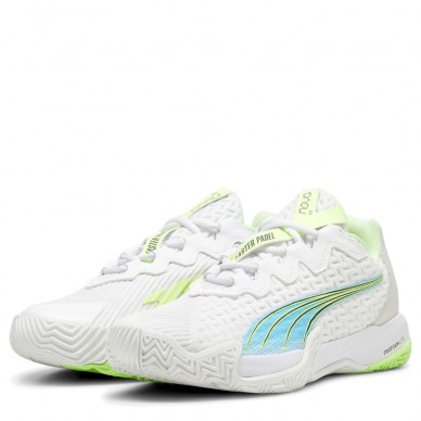 scarpe Puma Nova Elite bianca luminosa blu 2024