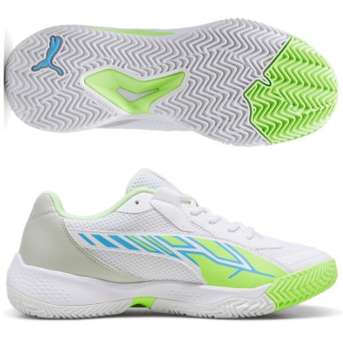 scarpe Puma Nova Court bianche blu luminoso 2024