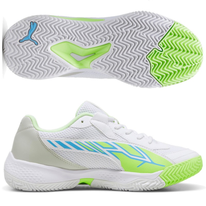 scarpe Puma Nova Court bianche blu luminoso 2024 scarpe Puma Nova Court bianche blu luminoso 2024