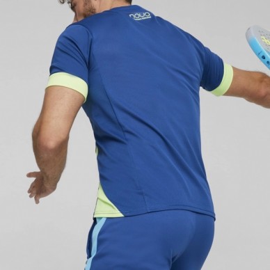 Maglietta Puma Individual Padel Tee blu scuro