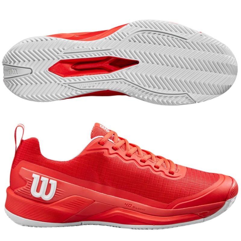 scarpe Wilson Rush Pro 4.5 Clay rosso 2024 scarpe Wilson Rush Pro 4.5 Clay rosso 2024