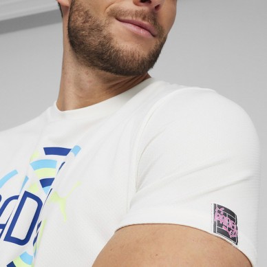 maglietta Puma Individual Grafica bianca