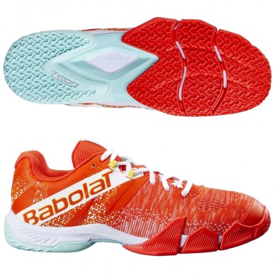 scarpe Babolat Movea Men tangerine tango white 2024
