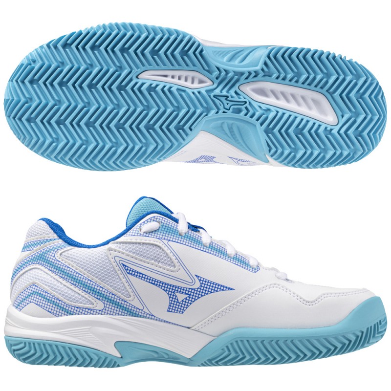 scarpe Mizuno Break Shot CC Woman white mugen blue 2024