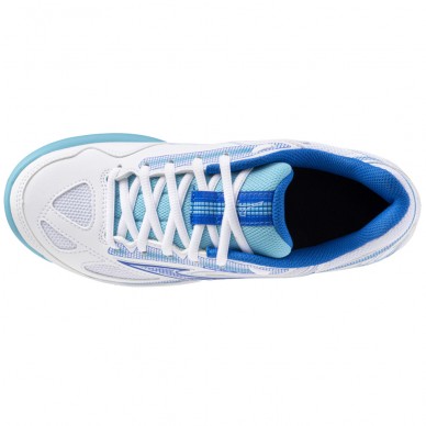 scarpe Mizuno Break Shot CC Woman white mugen blue 2024