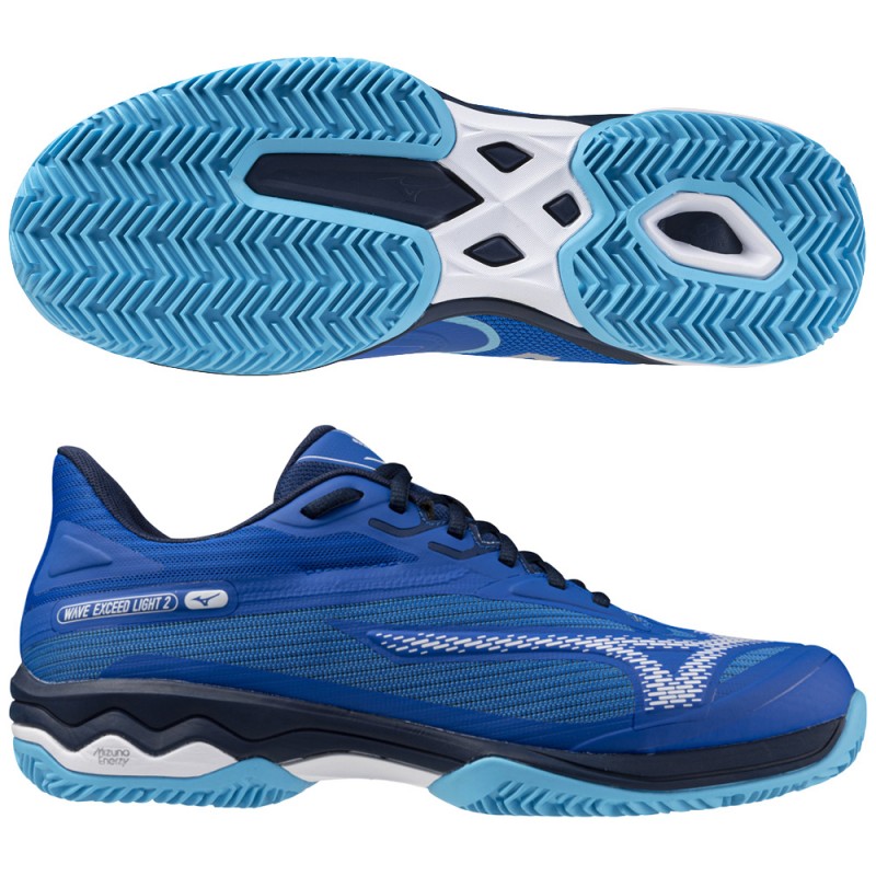 scarpe Mizuno Wave Exceed Light 2 CC mugen blue white 2024 scarpe Mizuno Wave Exceed Light 2 CC mugen blue white 2024