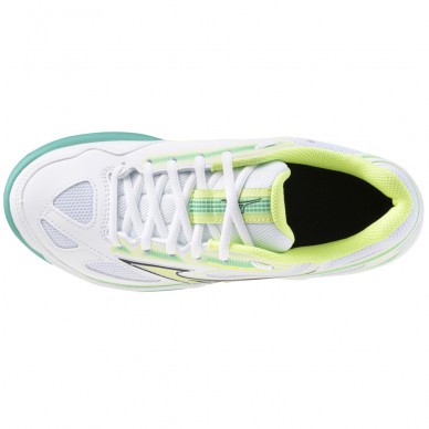 scarpe Mizuno Break Shot CC Woman white sunny lime 2024