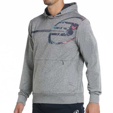 felpa Bullpadel Baiona grigio medio vigore