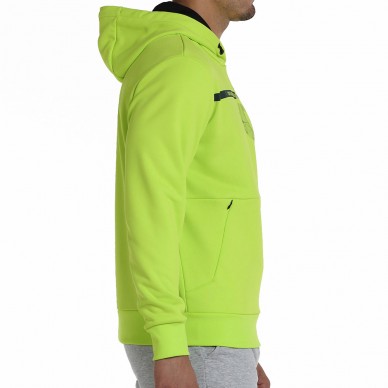 felpa Bullpadel Baiona verde vibrante