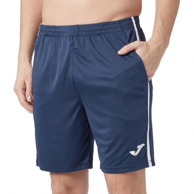 short Joma Open III blu navy bianco