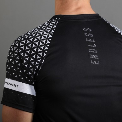 maglietta Endless Feisty Geo nero bianco