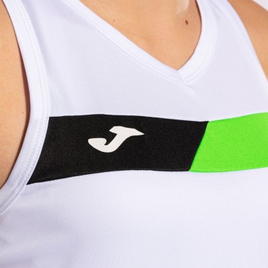 Maglietta Joma Court bianco verde fluor