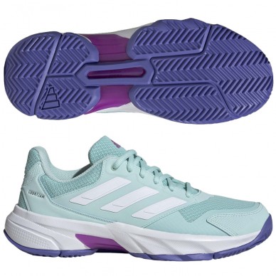 scarpe Adidas Courtjam Control W semi flash aqua 2024