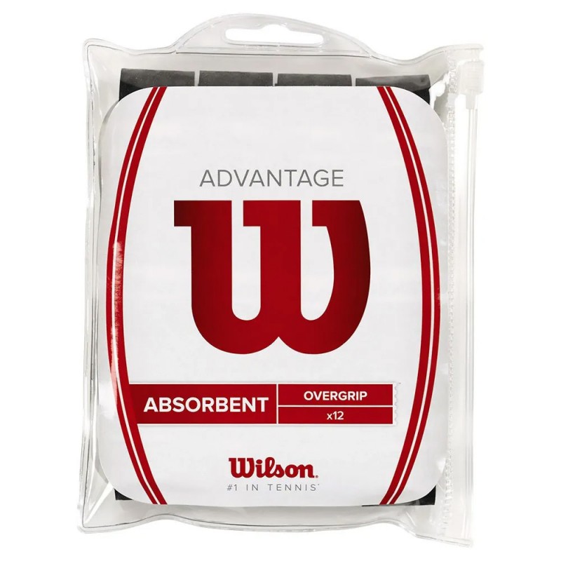 Overgrips Wilson Advantage 12PK nero Overgrips Wilson Advantage 12PK nero