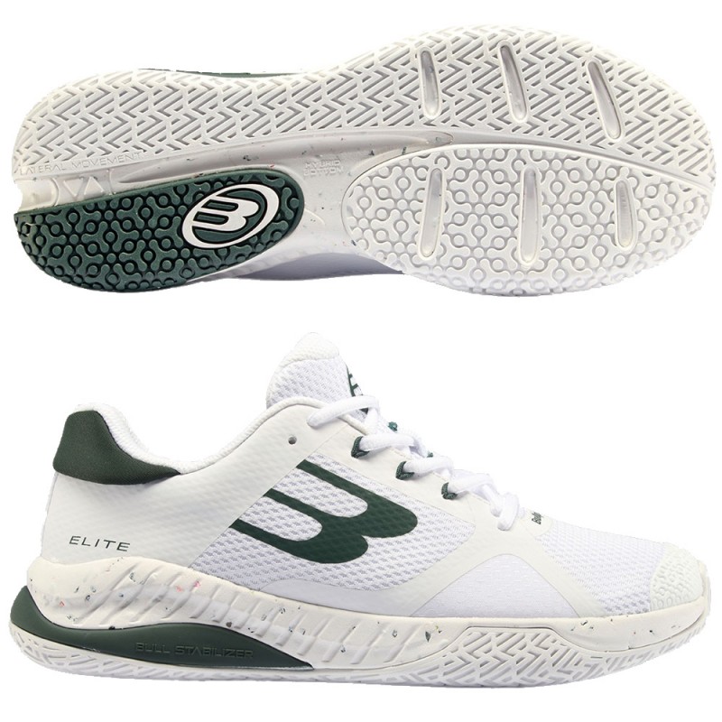 scarpe Bullpadel Elite 24I white green 2024 scarpe Bullpadel Elite 24I white green 2024