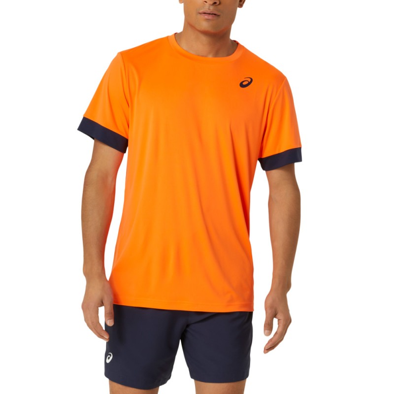 maglietta Asics Men Court SS Top arancione maglietta Asics Men Court SS Top arancione
