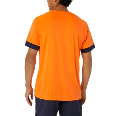 maglietta Asics Men Court SS Top arancione