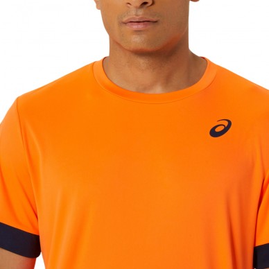maglietta Asics Men Court SS Top arancione