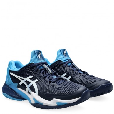 scarpe Asics Court FF 3 Novak Clay blue white 2024