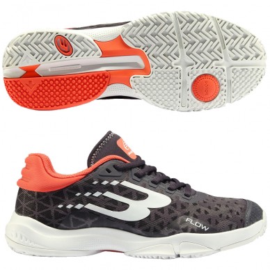 scarpe Bullpadel Flow 24I dark grey orange 2024