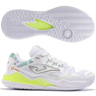 scarpe Joma Spin Lady 2402 white green 2024