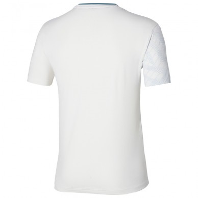 maglietta Mizuno Tennis Mug Shadow Graphic Tee bianco