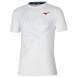 maglietta Mizuno Tennis Mug Shadow Graphic Tee bianco