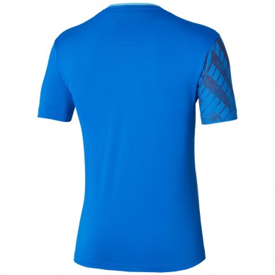 maglietta Mizuno Tennis Mug Shadow Graphic Tee blu mugen