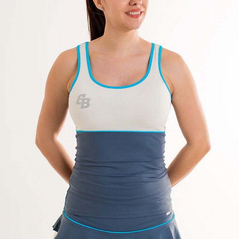 Maglietta BB Net grigio blu crema Maglietta BB Net grigio blu crema