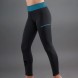 Leggings Endless Cross Pocket nero petrolio