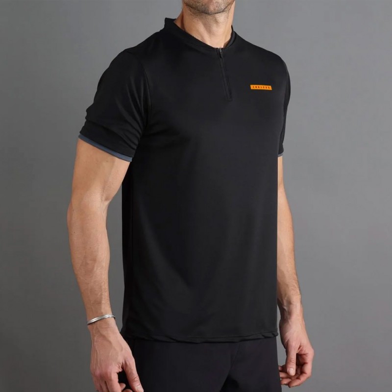 polo Endless Bravery nero arancio