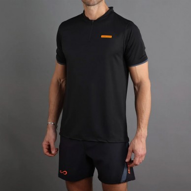 polo Endless Bravery nero arancio