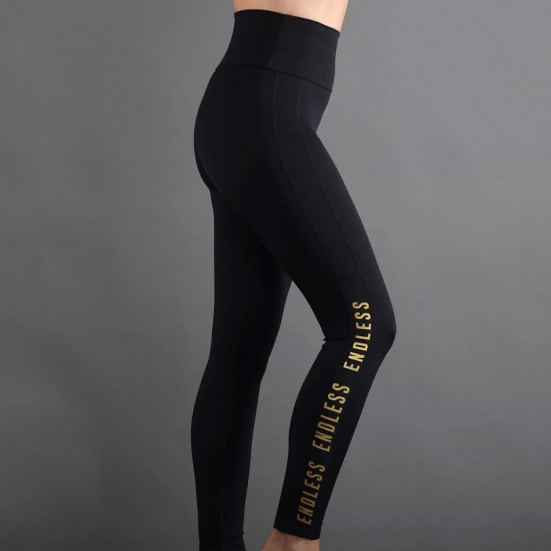 Leggings Syncro Endless nero oro Leggings Syncro Endless nero oro
