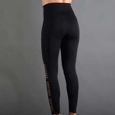 Leggings Endless Syncro nere arancione