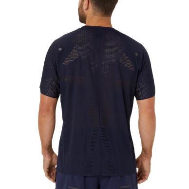 Maglietta Asics Metarun SS Top blu marino